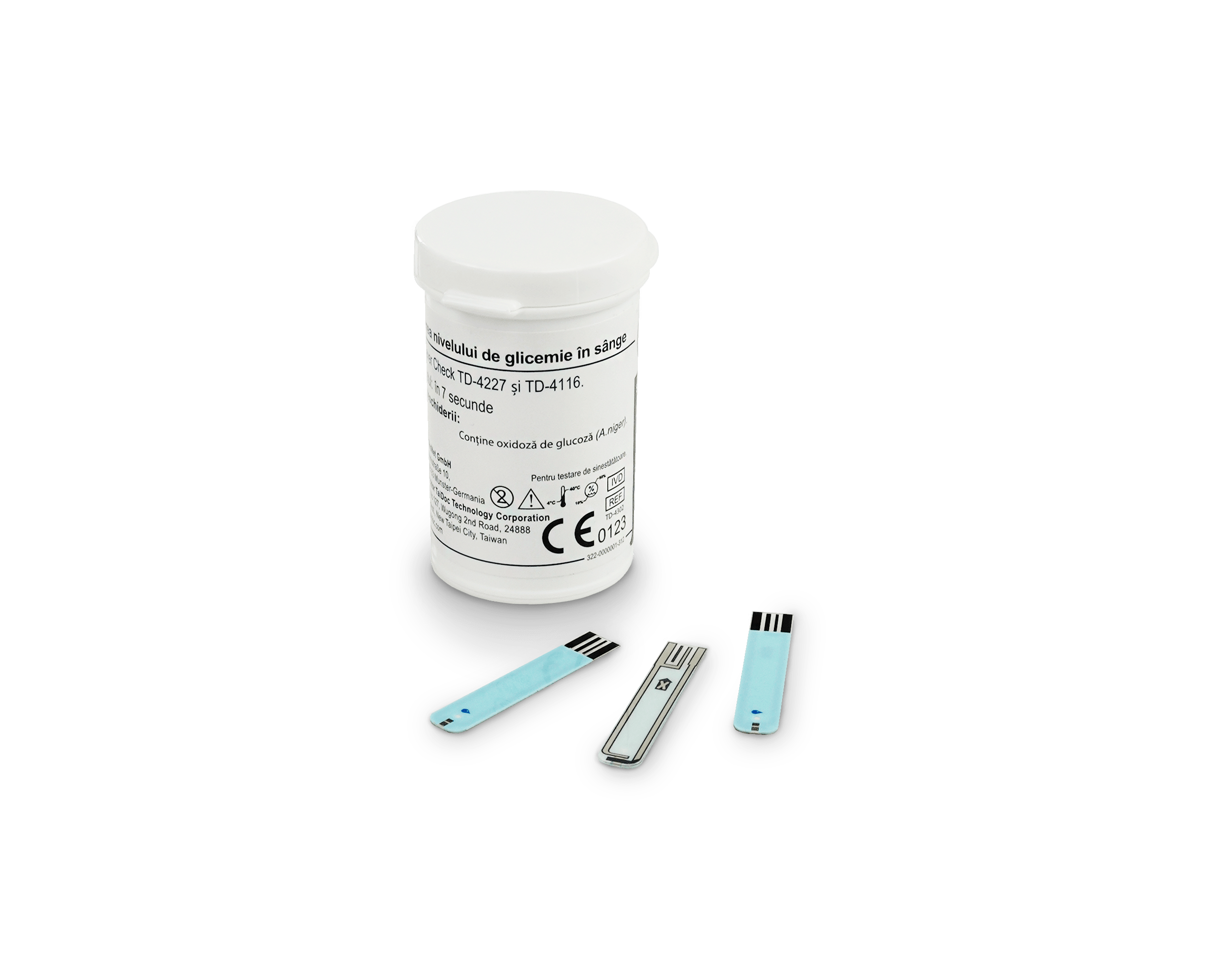 Strip-teste Clever Check (50buc/cut) pentru glucometru TD-4227 & TD-4116